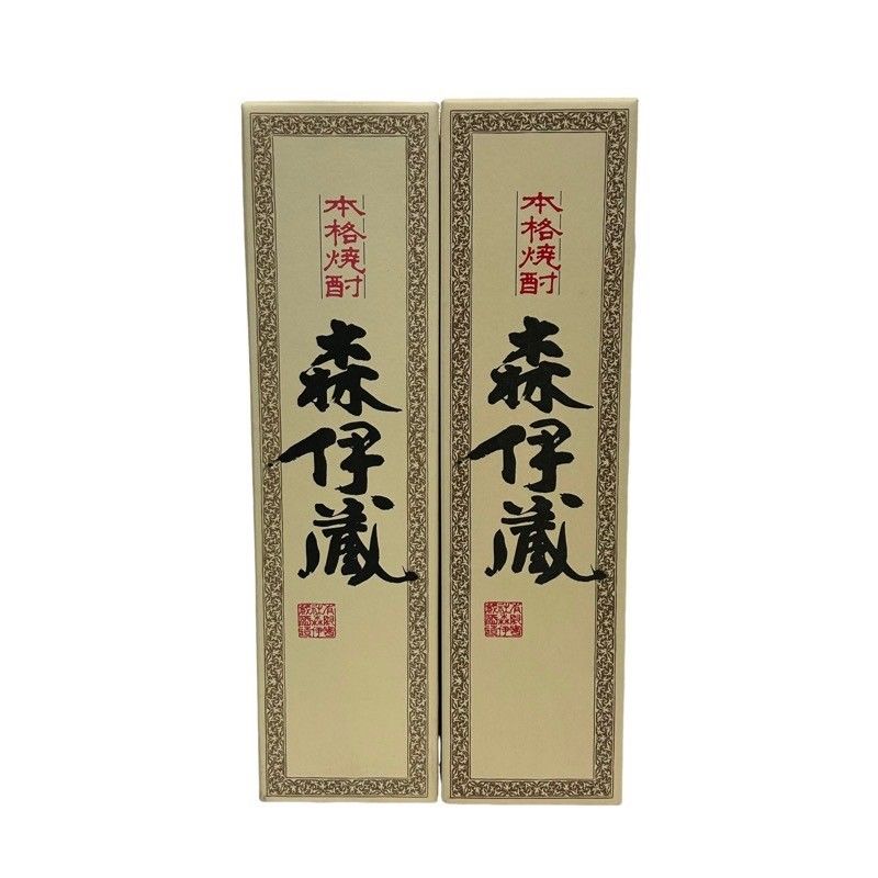焼酎 まとめ2本セット 森伊蔵 1800ml 25度 森伊蔵酒造 箱 和紙破れあり  