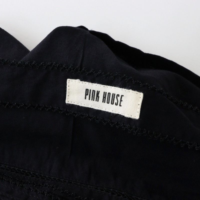 PINKHOUSE 綿ローン ピコフリル エプロン ピンクハウス PINK HOUSE 綿