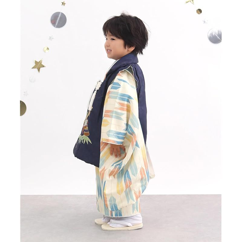 KYOETSU] [キョウエツ] 七五三 3歳 着物 男の子 被布 フルセット し