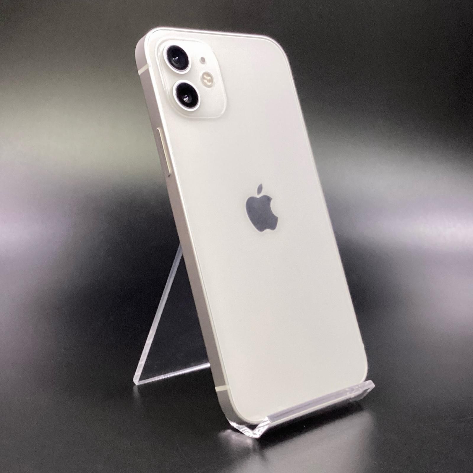 全額返金保証 最速発送 Apple iPhone 12 128GB ホワイト Softbank SIMフリー 白ロム 動作 済 77%