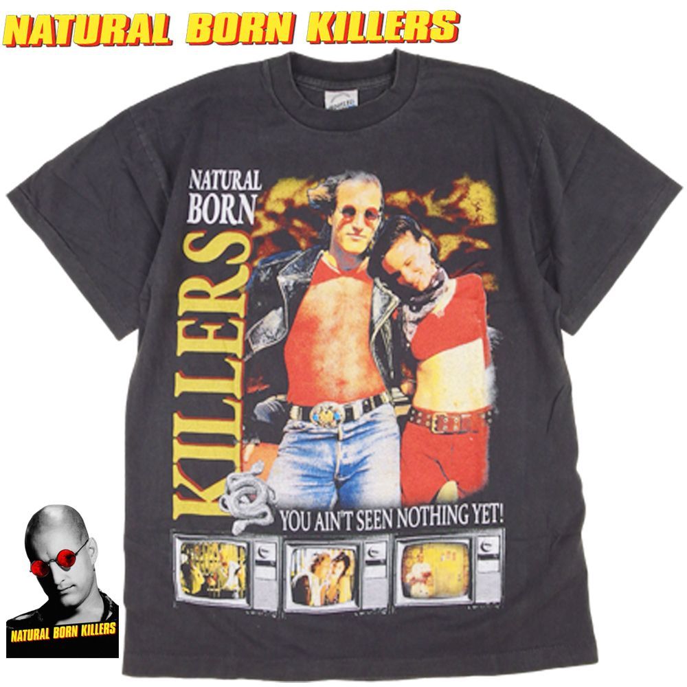 232 ナチュラルボーンキラーズ Tシャツ USA 1994年 ムービーT ブラック 