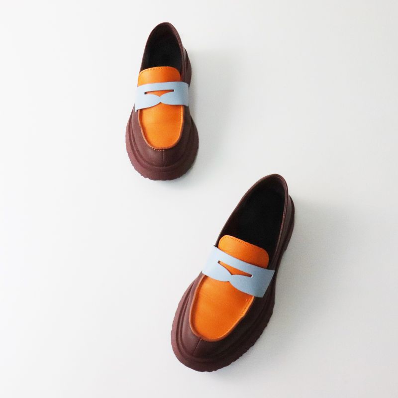 美品 カンペール CAMPER TWINS コインローファー39/エンジ 美品 カンペール CAMPER TWINS コインローファー39/エンジ