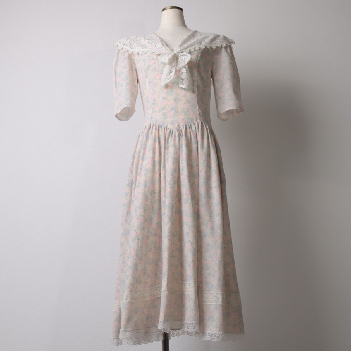 古着 80年代 ガンネサックス GUNNE SAX By JESSICA McCKINTOCK 総柄  