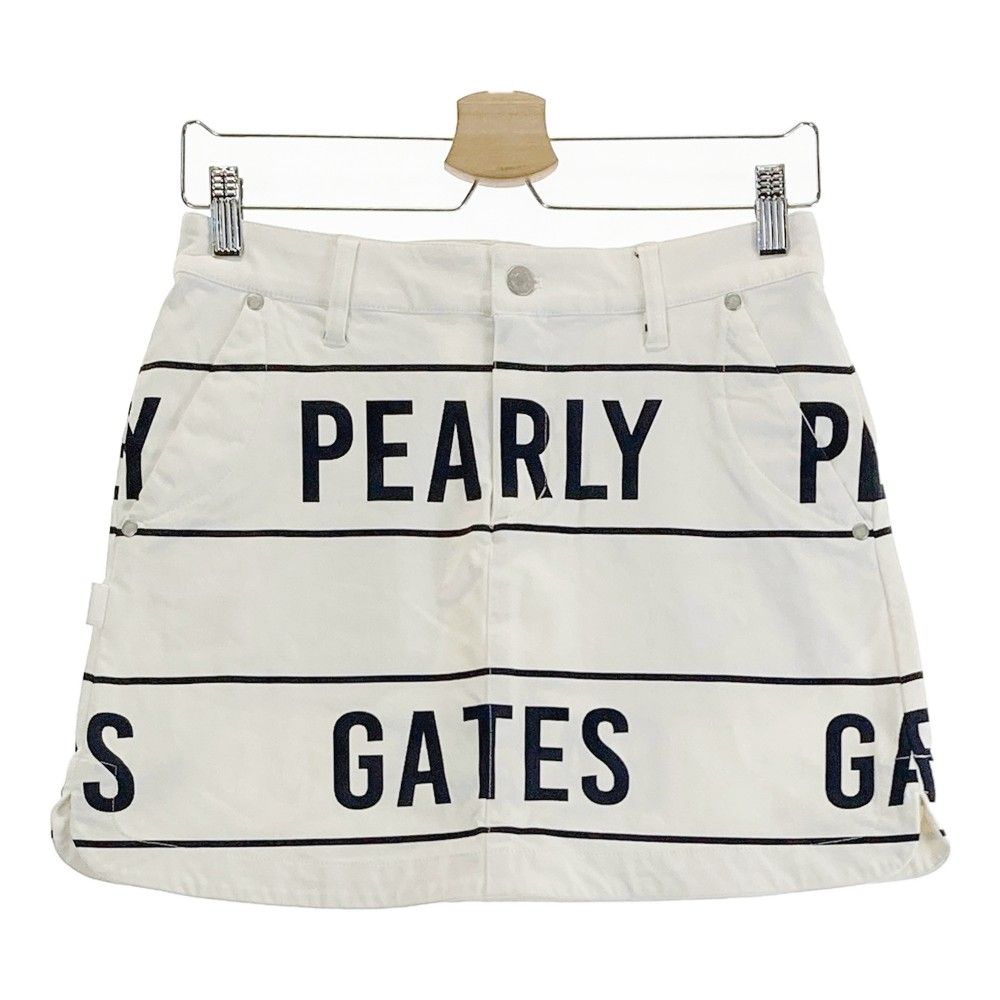 サイズ：0 PEARLY GATES パーリーゲイツ ストレッチ スカート 総柄