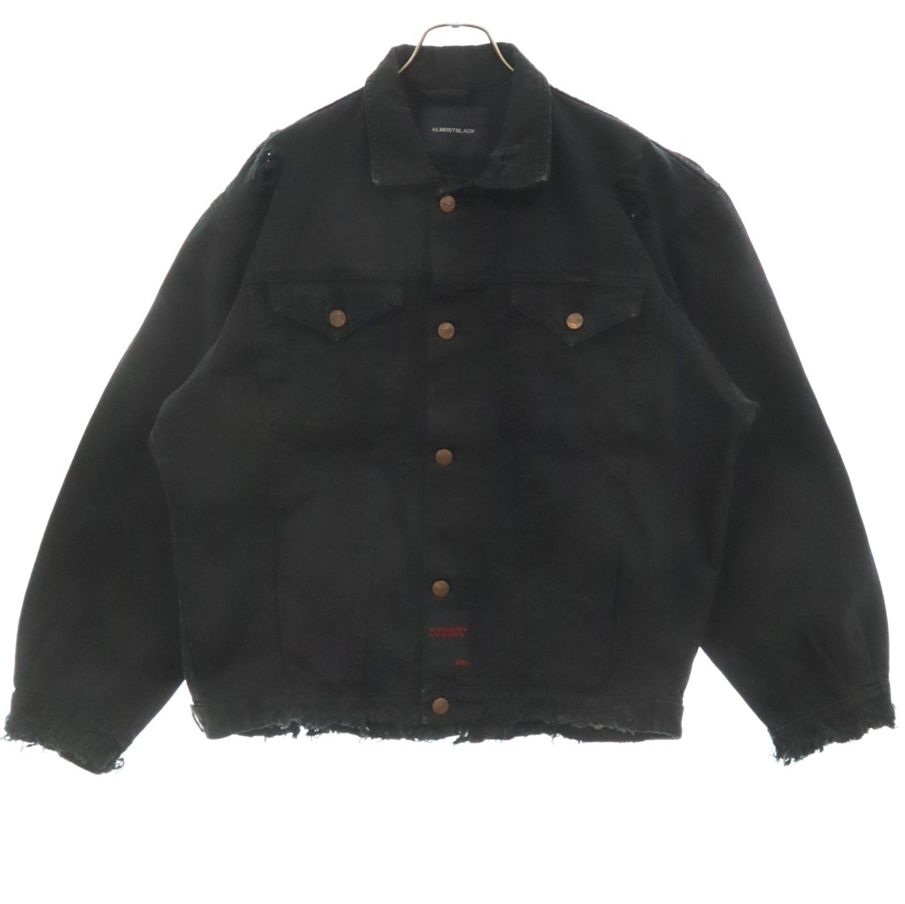 ALMOSTBLACK (オールモストブラック) 20AW ダメージ加工 デニム 