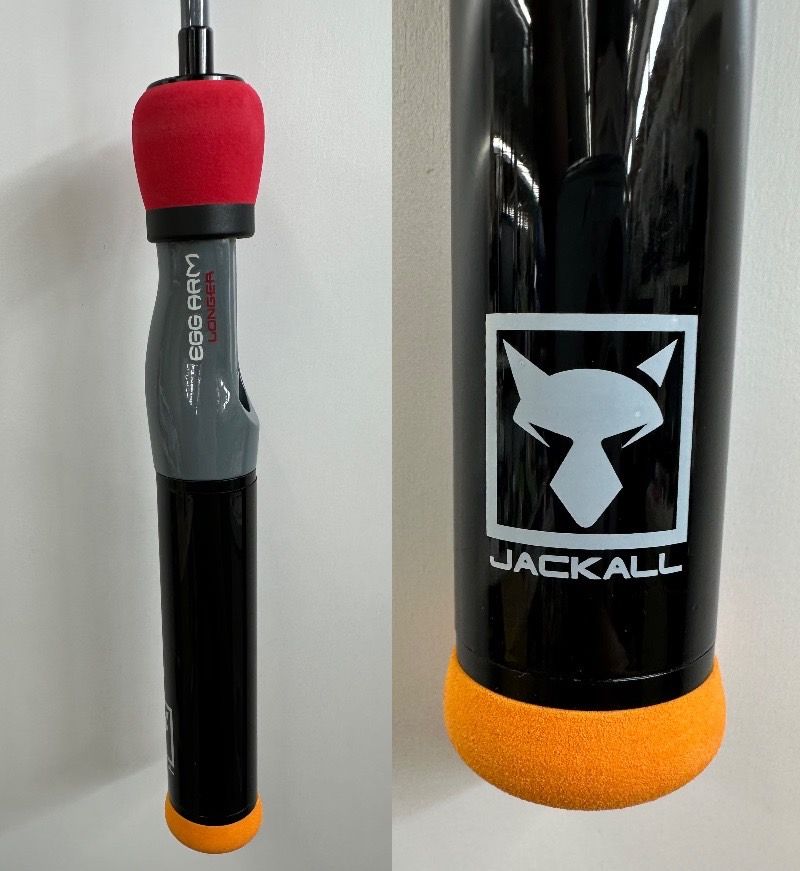 品 JACKALL エッグアームロンガー スポーティレッド グラスロッド 2510034