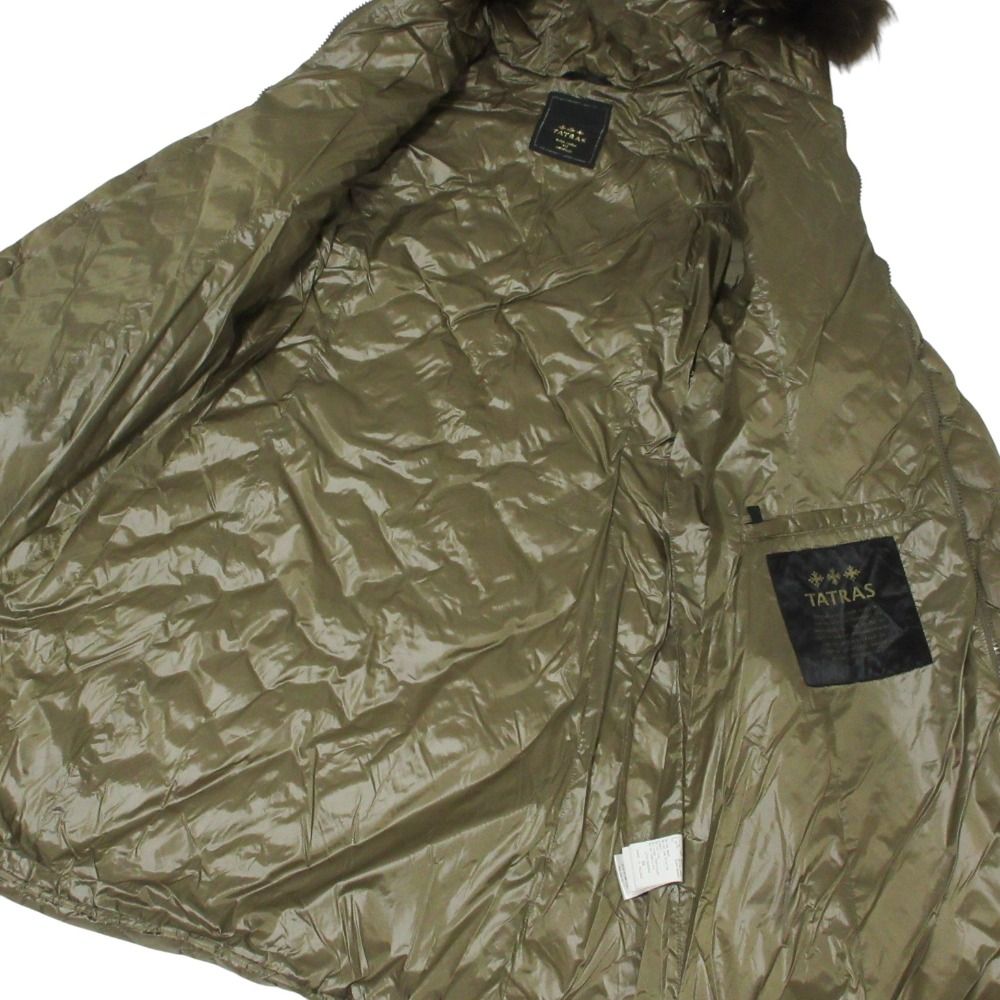 美品 クリーニング済 TATRAS タトラス PALMA ファー付き ロング 