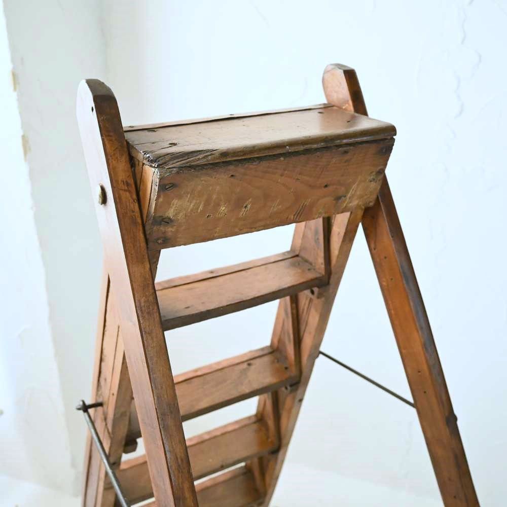 L3612-71 英国アンティーク ラダー ステップラダー ガーデニング