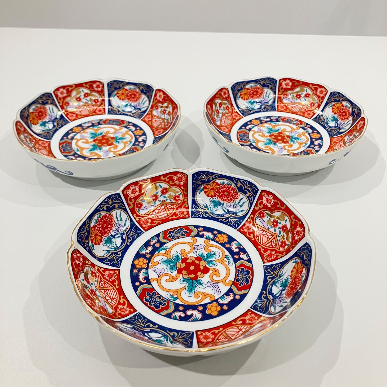 古伊万里焼 色絵 金彩 鉢 盛鉢 古伊万里焼 色絵 金彩 鉢 盛鉢