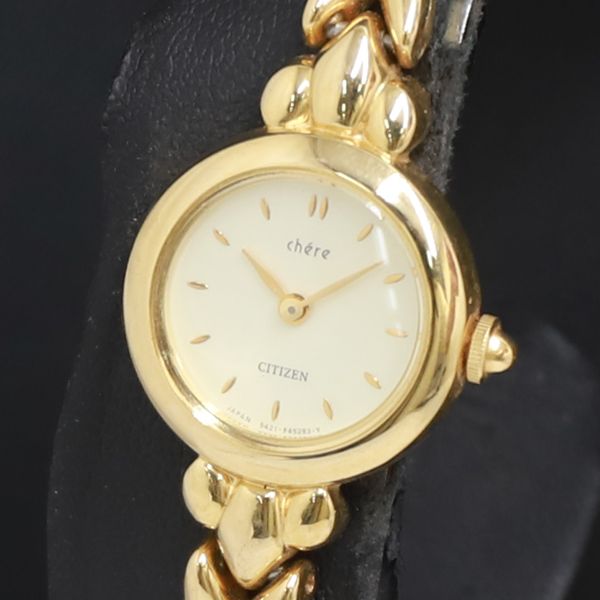 CITIZEN シチズン chere シェール 5421-F43232 腕時計 CITIZEN Chere 5421-F43232 Gold-Tone Ladies Watch Quartz 21mm