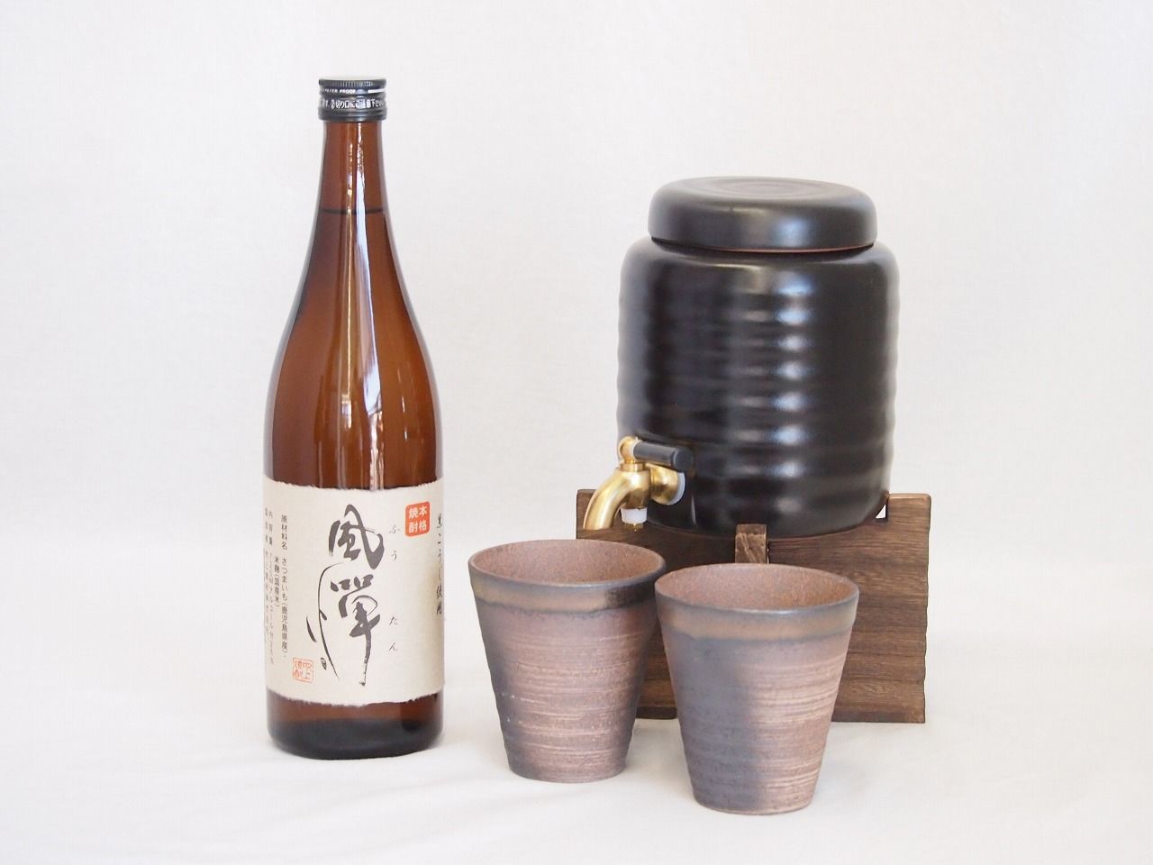 未使用 焼酎サーバー 備前金彩 コップ グラス 安藤嘉規 陶器 未使用 焼酎サーバー 備前金彩 コップ グラス 安藤嘉規 陶器 未