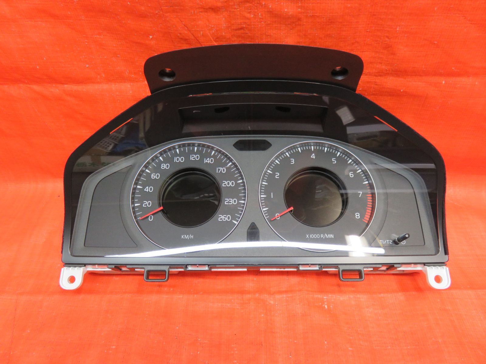 LA2459* 動作OK ボルボ V70 2.5T/BB5254W スピードメーター/タコメーター/純正 30786622AB /走行距離:不明