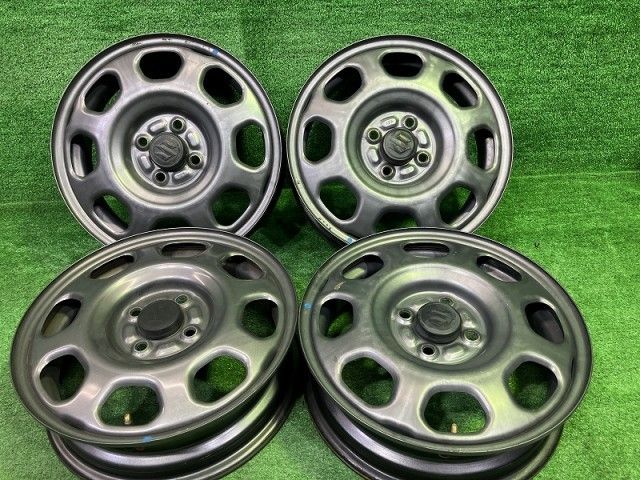 スズキ SUZUKI 純正 ハスラー MR41S ホイール スチール ガンメタ 15インチ 4.5J 4穴 4本 100