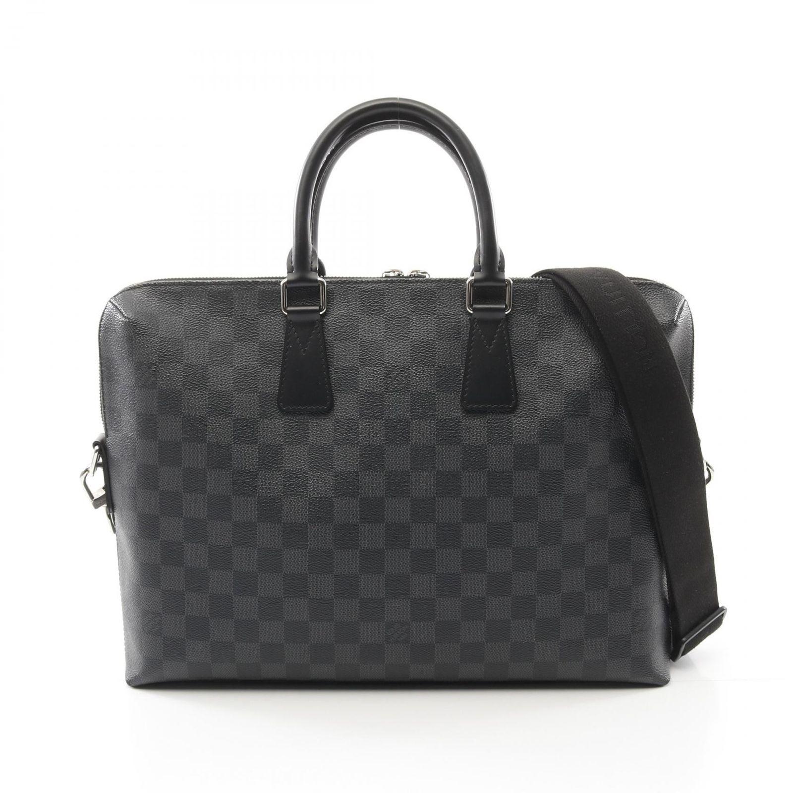 ルイ ヴィトン LOUIS VUITTON ブリーフケース PDJ ポルトドキュマンジュール N48224 PVCコーティングキャンバス レザー ポルトドキュマン ジュール メンズ Used A