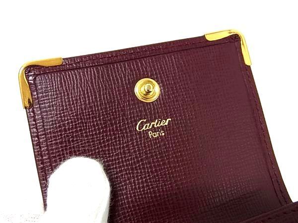 ■新品■未使用■ Cartier カルティエ マストライン レザー コインケース コインパース 小銭入れ ボルドー系 BM1962