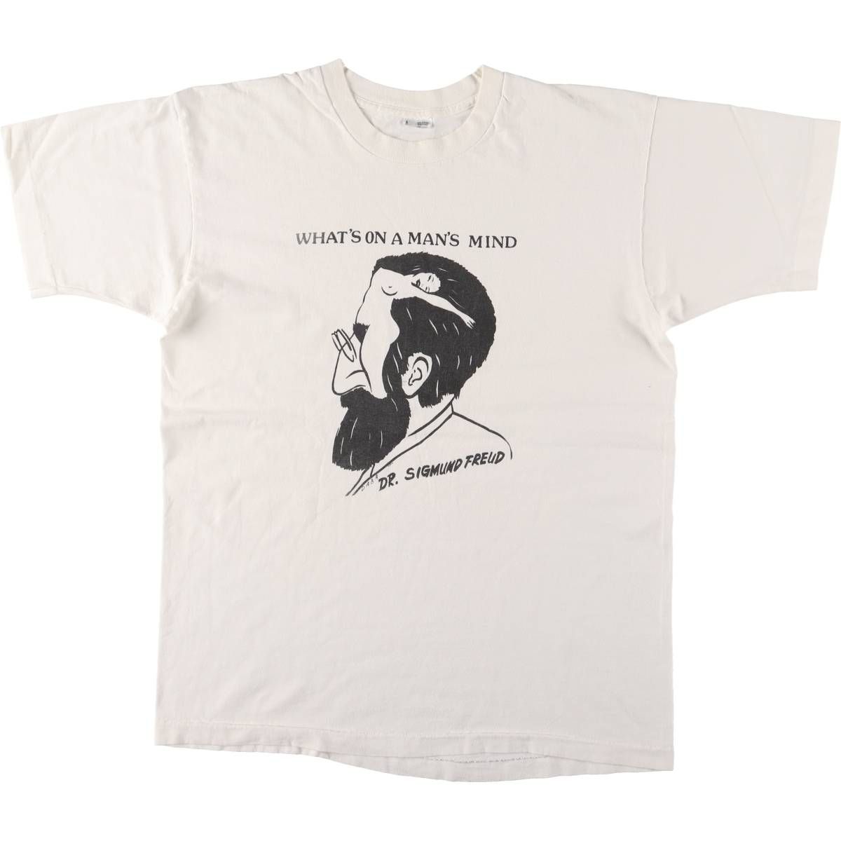 古着 90年代 Sigmund Freud ジークムントフロイト だまし絵 エロT