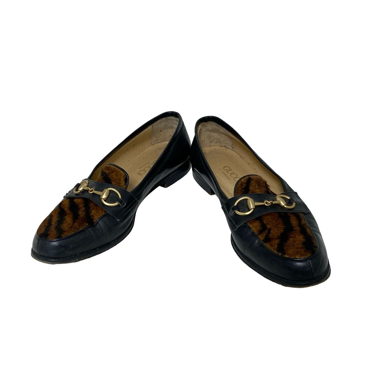 ❤️良品❤️GUCCI グッチ ホースビットローファー 36.5 スクエアトゥ Gucci ホースビット スクエアトゥ ローファー | ブラック