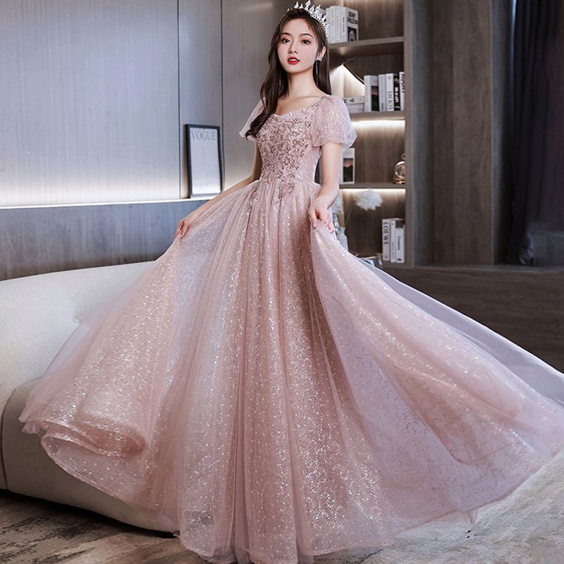 ブライズメイドドレス花嫁卒業式ロングドレス演奏会結婚式パーティードレスお誕生日披露宴ドレスお呼ばれ二次会ワフォーマル