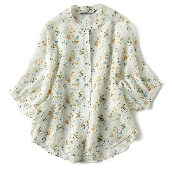 ブラウス レディース トップス シャツ 半袖 夏 オフィス 花柄