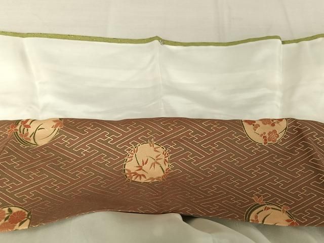 平和屋着物○訪問着 駒刺繍 流水扇花蝶文 暈し染め