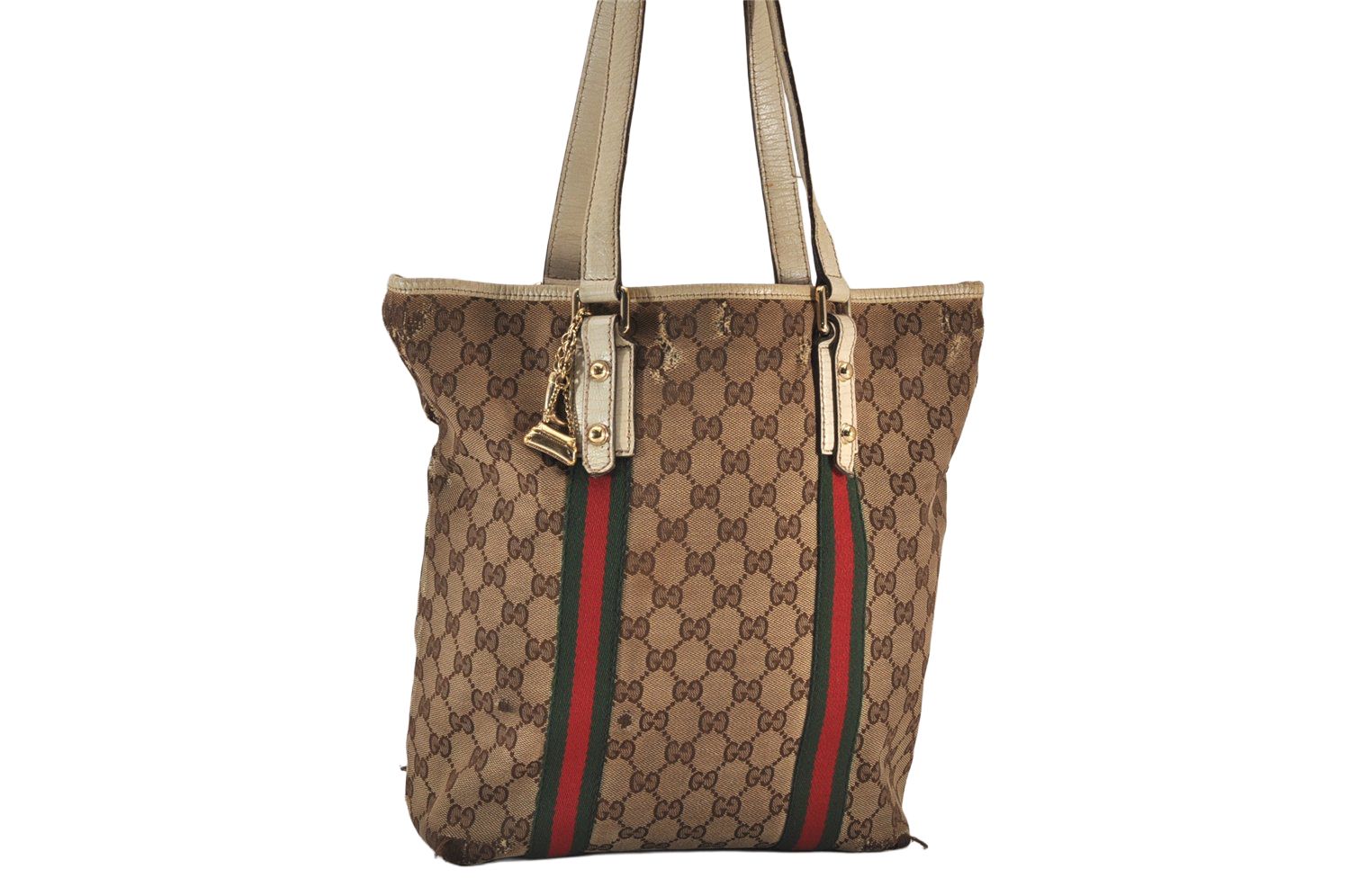 GUCCI シェリーライン3900L OLD GUCCI オールドグッチ シェリーライン GG柄 PVC×レザー