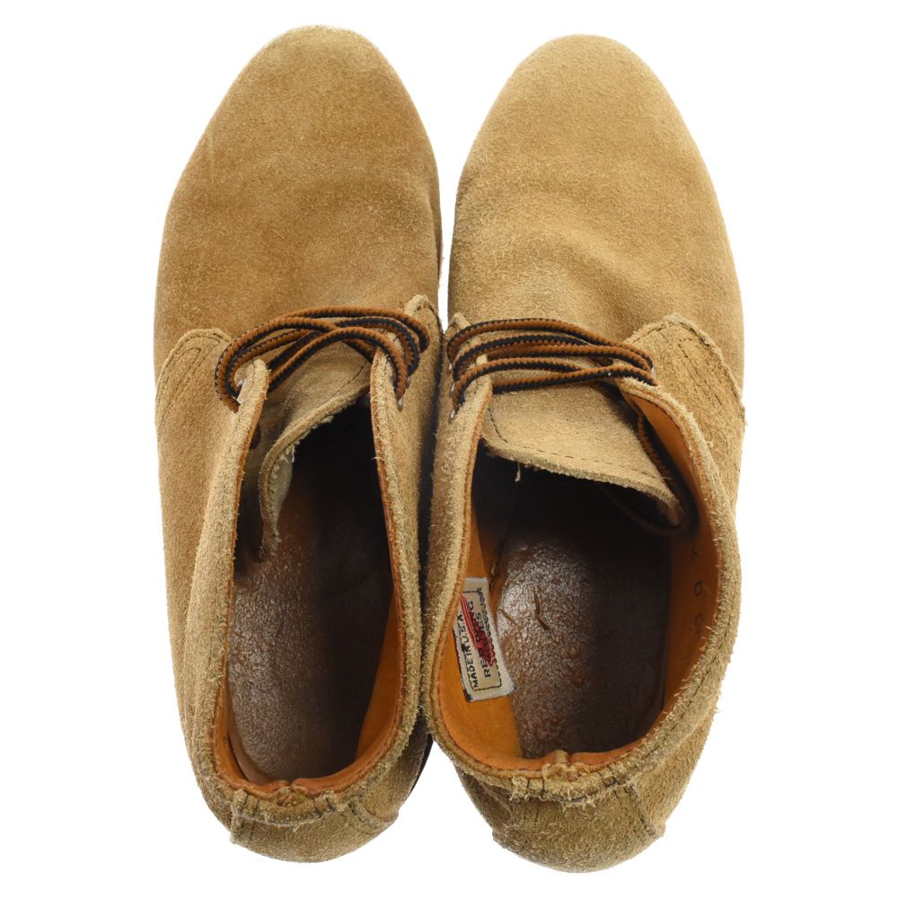 RED WING (レッド ウイング) 90S 刺繍羽根タグ スエードレザー