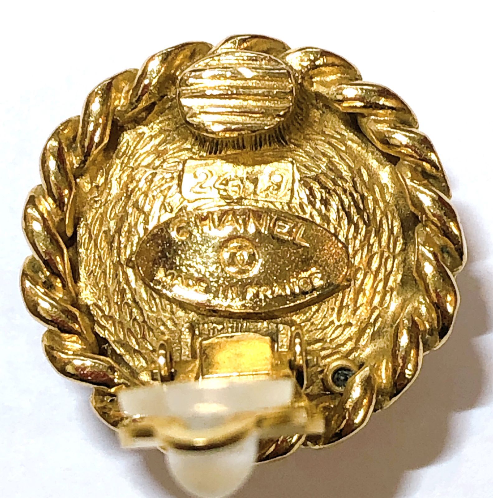 2926】☆美品☆ シャネル パール イヤリング コメ有 ヴィンテージ 