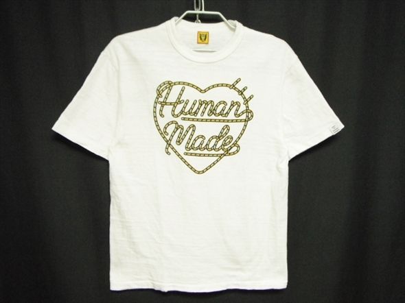良品HUMAN MADE ヒューマンメイド 半袖Tシャツ Mサイズ 日本製 グラフィック ハート ロゴプリント