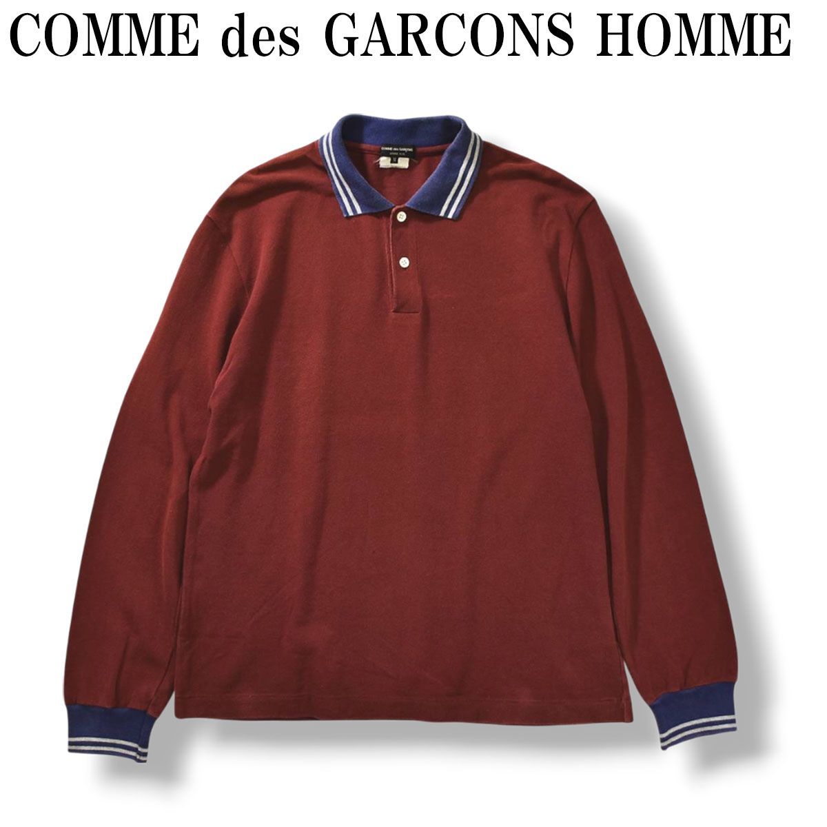 『希少』　コムデギャルソンオムプリュス　ポロシャツ　archive ブラウン　M 00s archive コムデギャルソン オム プリュス COMME des GARCONS