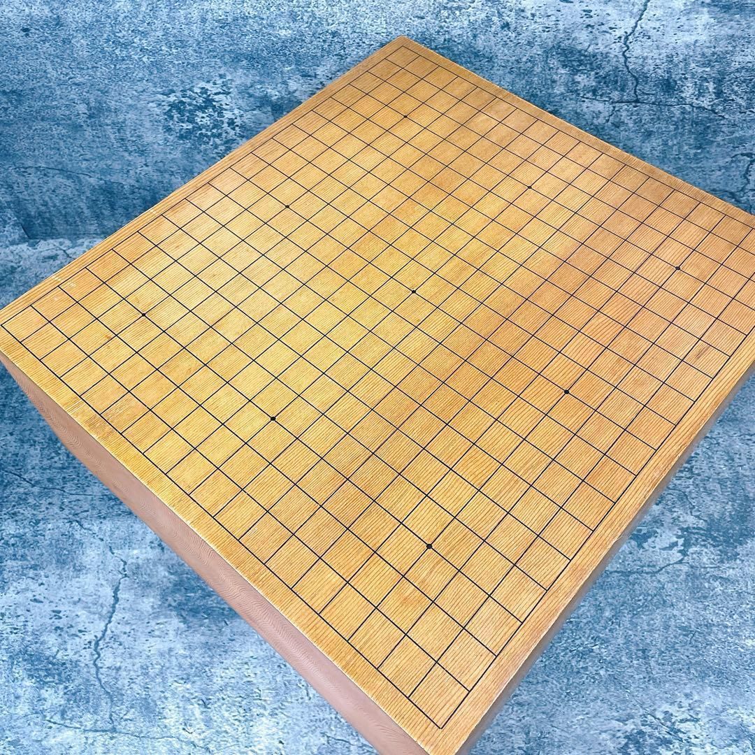 碁盤 囲碁 セット 五寸六分 柾目 蛤 那智黒 碁石 碁笥 5.5寸木製正目の