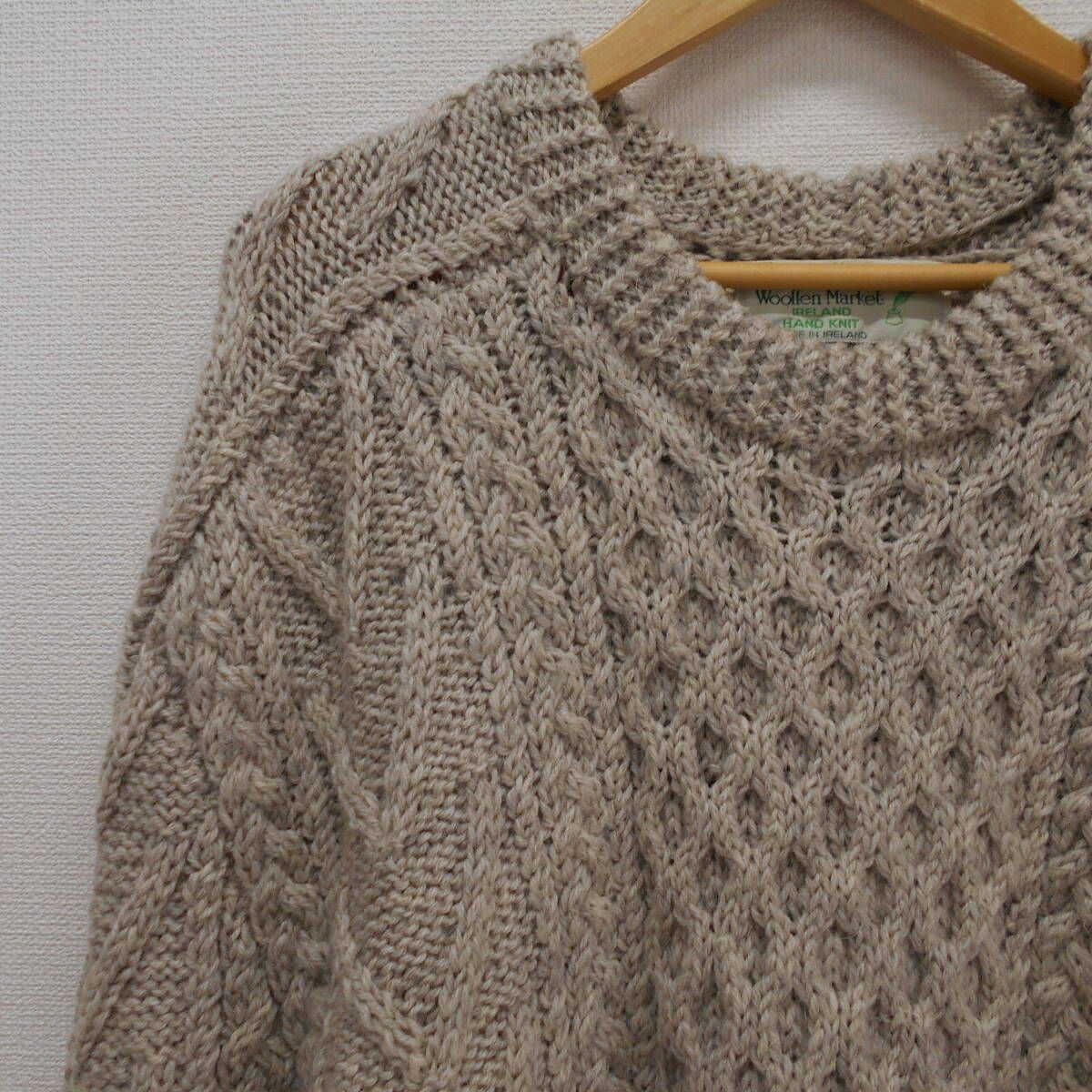 Quills Woollen Market フィッシャーマン アランセーター ハンドニット 