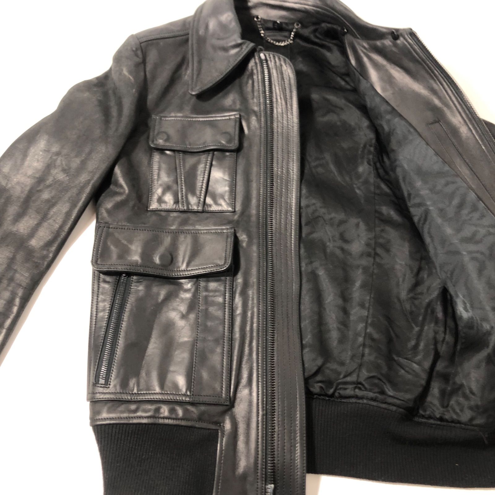 A0106-1-A ☆早い者勝ち☆ ガラアーベント ラムレザージャケット M