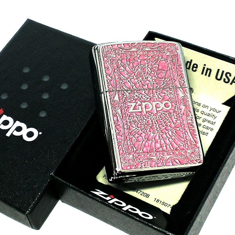 ZIPPO エンジェルクロス ピンク ジッポライター ロゴ 十字架
