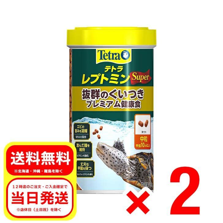 テトラ レプトミンスーパー中粒 １６０ｇ×３個 水棲カメ用 エサ フード