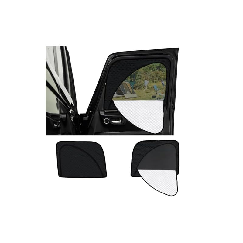 新型 N-BOX JF3 JF4系 2代目 専用 サンシェード マグネット式 サイド用 車種専用 2in1一体式 カーシェード NBOX JF3/JF4 メッシュカーテン 換気 断熱 日除け メッシュサンシェード 日焼け防止 UVカット