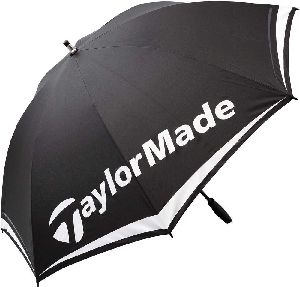 テーラーメイド(TAYLOR MADE) TM シングルキャノピーアンブレラ 60＂ ブラック/ホワイト/レッド Men's 22SS LNQ94
