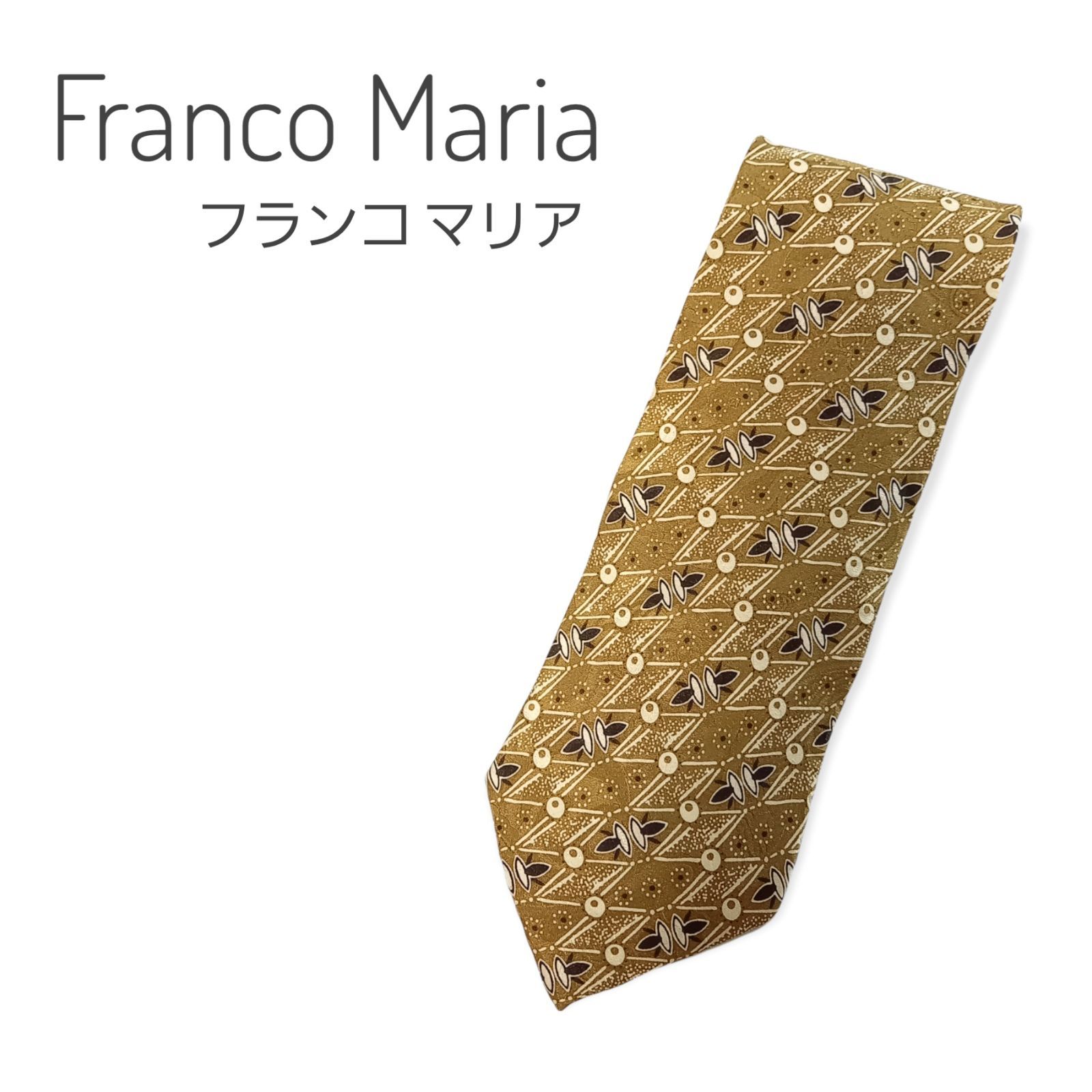 ほぼ新品】Franco Maria フランコマリア ネクタイ ゴールドカラー