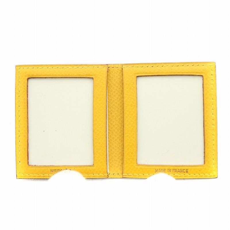 エルメス ミニフォトフレーム 6枚用 イエロー HERMES ギフト対応可能
