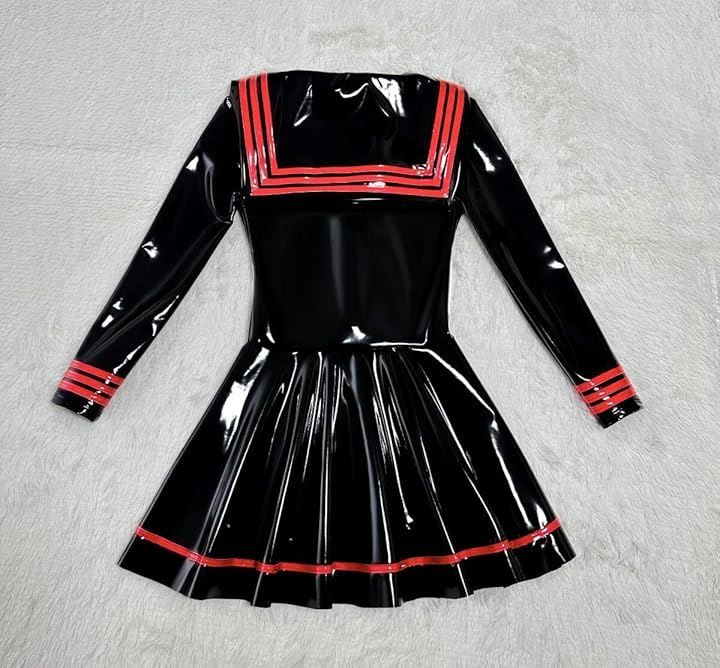 Litany エナメルセーラーワンピース 制服 光沢 セクシー コスプレ