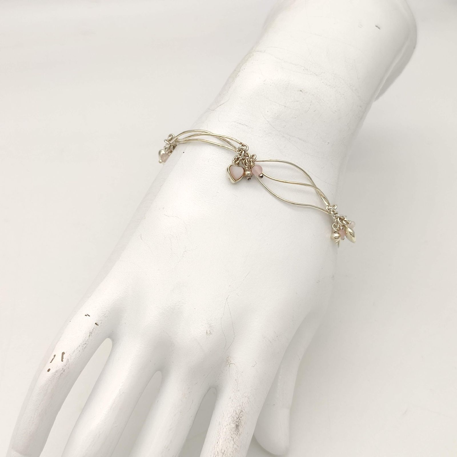 STONE HENgE◆silver925 シルバー ハートチャーム ブレスレット 美品】ハートチャームブレスレット SILVER シルバー925 - メルカリ