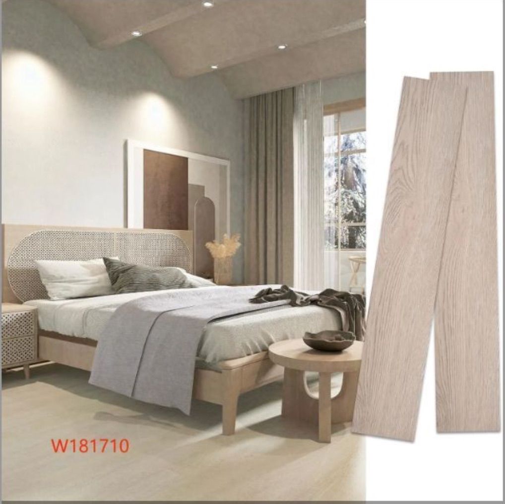 NEW フロアタイル 木目144枚入り 12畳 置くだけ 91.4 x 15.2 x 0.1 cmリメイクシート 接着剤不要 防水シート 床材 貼るだけフローリングタイル