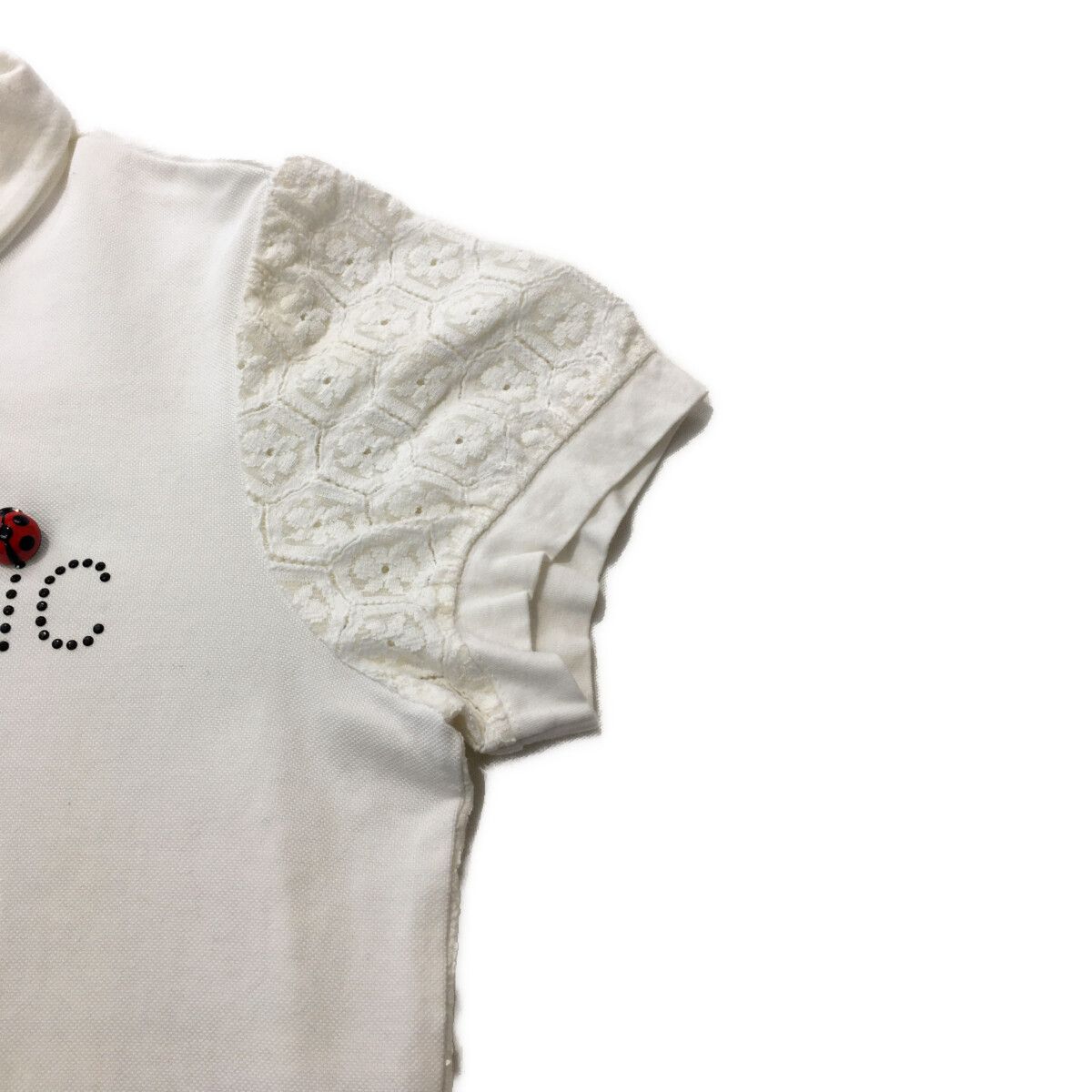 archivio - coco 中古 アルチビオ archivio レディース 半袖シャツ 38(M) 白  ホワイト 襟付き レース archivio - coco 中古 アルチビオ archivio レディース 半袖
