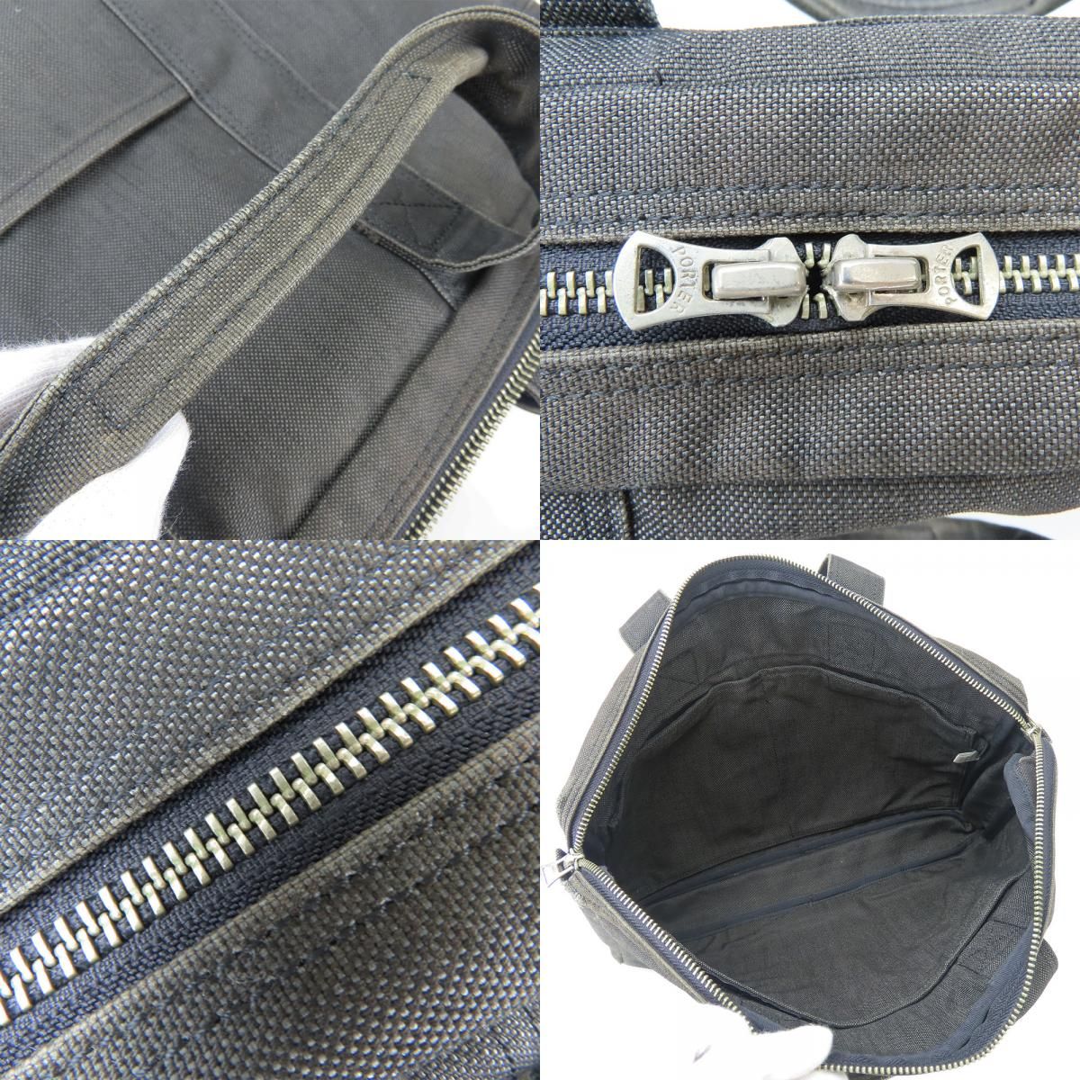 ポーター スモーキー キャンバス ショルダー バッグ グレー PORTER 