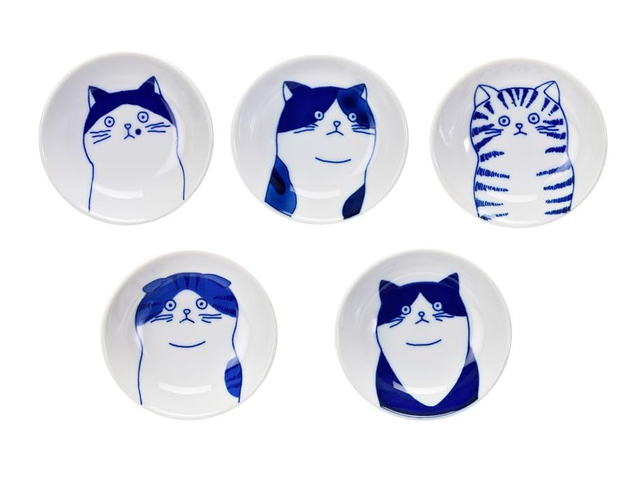 数量限定】豆鉢 小鉢 食器 磁器製 ネコ 猫 迷い猫のシチタ 山勝美濃陶