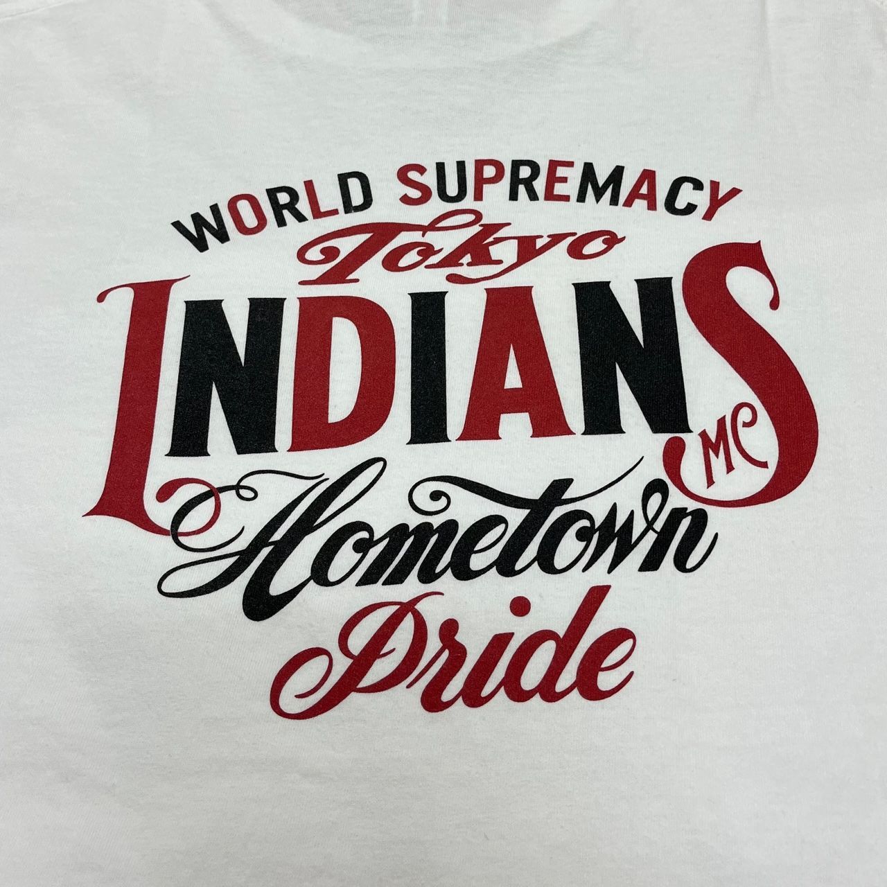 Tokyo Indians トリコロール プリント Tシャツ 東京インディアンズ XL