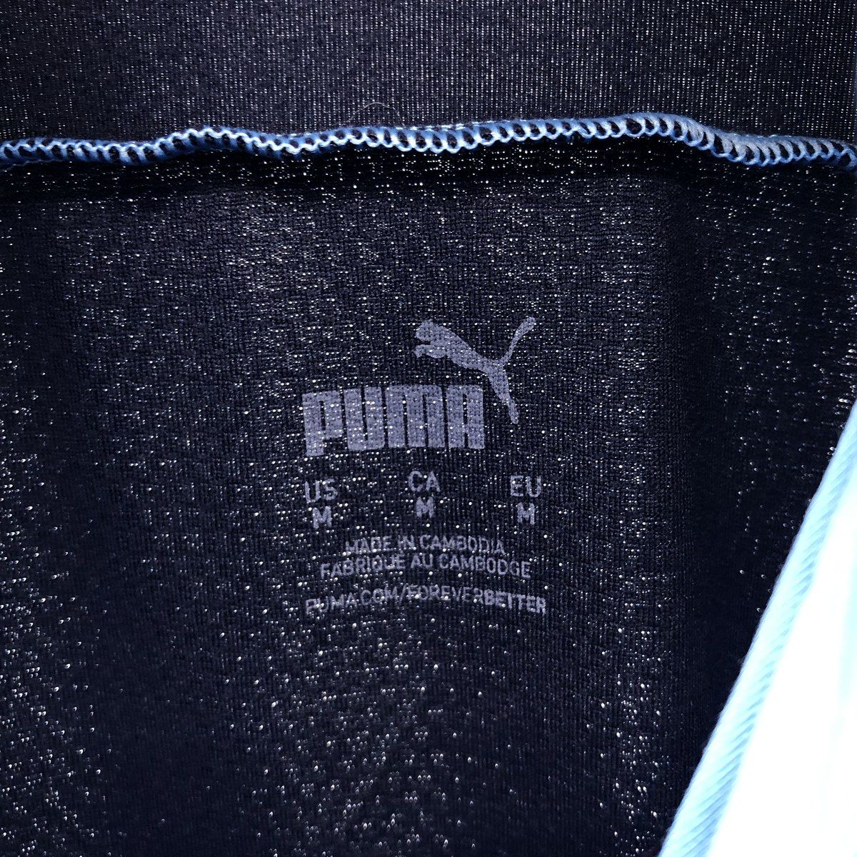 古着 プーマ PUMA PREMIER LEAGE プレミアリーグ MANCHESTER CITY FC マンチェスターシティ ハーフジップ サッカーユニフォーム/eaa437734