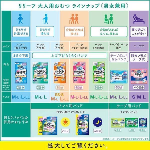 3個セット リリーフ上げ下げらくらくパンツ