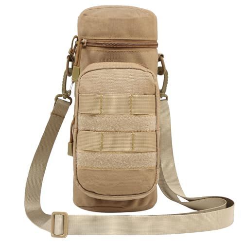 新生活応援SALE06カーキ TRIWONDER MOLLE ウォーターボトルバッグ ペットボトル ホルダー ケトルバッグ ボトルカバー ミリタリー タクティカル 水筒ポーチ ナイロンボトルケース アウトドア 自転