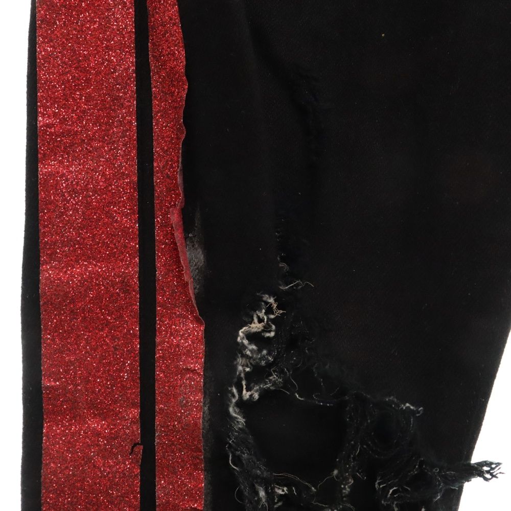 AMIRI (アミリ) Sideline Crush Skinny Jeans サイドラインクラッシュ