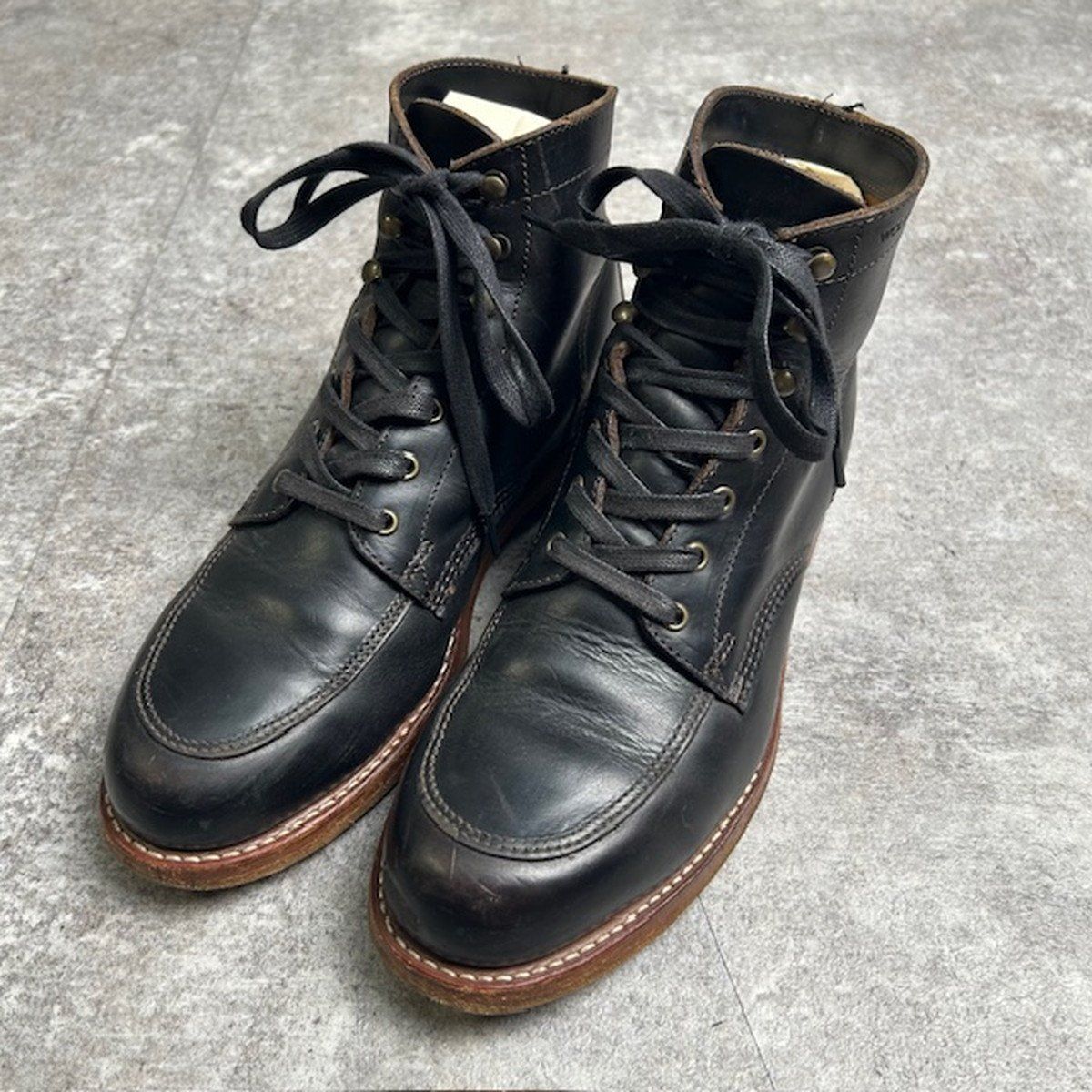 WOLVERINE ウルヴァリン 1000MILE BOOTS 1000マイルブーツ 茶芯 Uチップ US6.0cm 251015 ブラック レザー アメリカ製